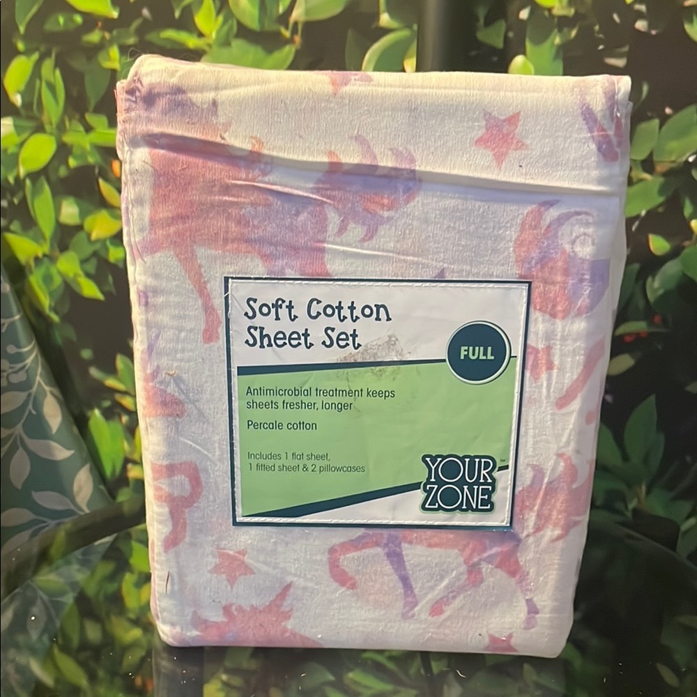 Pink and White Floral Cotton Sheets